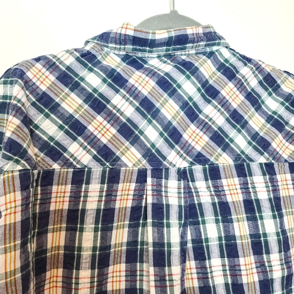 URBAN OUTFITTERS BDG Addison Plaid Checks Semi-crop Button Down Shirt - Picture 12 of 12